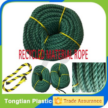 Precio de fábrica 3 strand Twist rope PE reciclado cuerda
